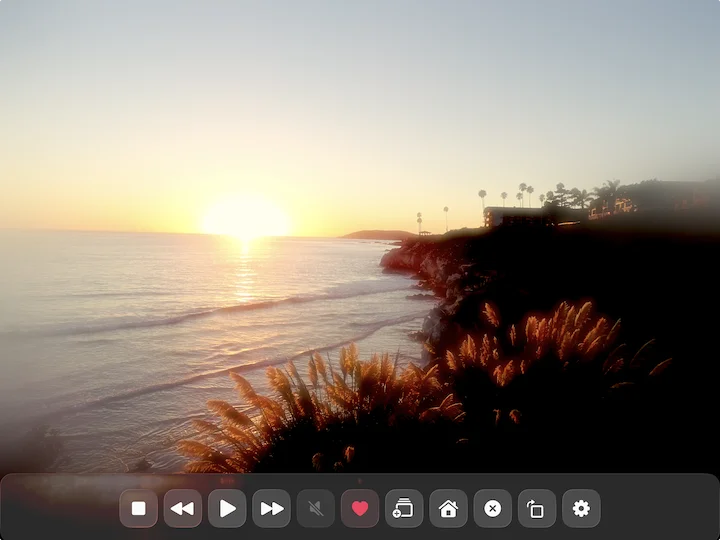 FrameSense single-image slideshow on iPad